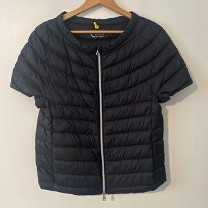 Cotes Of London Black Packable Feather Down Puffer Vest Women's Size Large